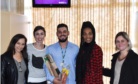 Leila, Mariana, Eduardo, Tânia e Ivete no lançamento da marca